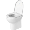 Duravit DuraStyle Basic set de WC au sol à fond creux sans rebord de rinçage 37x48cm avec abattant de WC à fermeture douce blanc SW358501