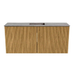 Mondiaz JOYA-DLUX 90cm meuble de salle de bains - couleur Oak - Vasque FAYE position Milieu 1 trou de robinet couleur Oza. SW1424098