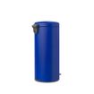 Brabantia NewIcon Poubelle à pédale - 30 litres - seau intérieur en plastique - mineral powerful blue SW1117495