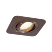 QAZQA Alberto Inbouwspot set - 1 spot - 9x11.2cm - inclusief dimbare led lamp - IP44 - Vierkant - Brons SW1477246