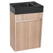Differnz Hura Lavabo lave-mains - 40x22x11,5cm - céramique - noir SW1236897