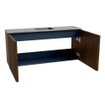 Mondiaz JOYA-DLUX 90cm meuble de salle de bains WC - couleur Walnut - Vasque FAYE position Milieu Sans trou de robinet couleur Oza. SW1424567