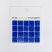 SAMPLE The Mosaic Factory Amsterdam Carrelage mosaïque - 2x2x0.4cm - pour mur et sol pour intérieur et extérieur carré - verre foncé bleu SW861862