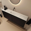 MONDIAZ TURE-DLUX Meuble toilette - 120cm - Urban - EDEN - vasque Opalo - position centrale - sans trou de robinet SW1104175