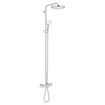 Grohe Tempesta system 250 Douche pluie 25cm - pommeau de douche - douchette rond - 2 jets - avec thermostat baignoire - Chrome SW999103