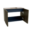 Mondiaz JOYA-DLUX 60cm meuble de toilette - couleur Shadow - Vasque FAYE position Milieu 1 trou de robinet couleur Arena. SW1424792
