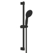 GROHE Tempesta 110 Ensemble barre de douche - 60cm - douchette ronde - 2 types de jets - flexible de douche lisse - noir mat SW1077302