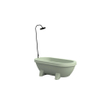 Gardentub Baignoire îlot (extérieur) - 194x94x66cm - synthétique - compatible à l'extérieur - vert lime mat SW1017088