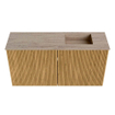 Mondiaz JOYA-DLUX 80cm meuble de salle de bains - couleur Oak - Vasque FAYE position Droite 1 trou de robinet couleur Saba. SW1424183