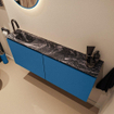 MONDIAZ TURE-DLUX Meuble toilette - 120cm - Jeans - EDEN - vasque Lava - position gauche - 1 trou de robinet SW1103866