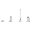 GROHE Eurocube afbouwdeel voor 4-gats badrandkraan chroom SW108049