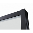Saniclass Neptune Zijwand - 100x200cm - helder 8mm glas - zwart mat SW491397