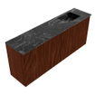 Mondiaz JOYA-DLUX 100cm meuble de toilette - couleur Ruby - Vasque FAYE position Droite Sans trou de robinet couleur Lava SW1423640
