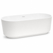 ZEZA Pure baignoire îlot - 170x80x58cm - acrylique - blanc mat SW962844