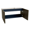 Mondiaz JOYA-DLUX 90cm meuble de salle de bains - couleur Shadow - Vasque FAYE position Milieu Sans trou de robinet couleur Nata. SW1424979
