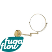 FugaFlow make-up spiegel - 20cm - rond - PVD - geborsteld messing (goud) - SW1204458