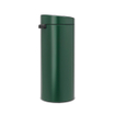 Brabantia Touch Bin Poubelle - 30 litres - seau intérieur en plastique - pine green SW1117319