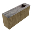 Mondiaz JOYA-DLUX 90cm meuble de toilette - couleur Dusk - Vasque FAYE position Droite 1 trou de robinet couleur Sombra. SW1426139