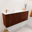 Mondiaz JOYA 100cm meuble de toilette - couleur Ruby - Vasque FAYE position Gauche 1 trou de robinet couleur Talc. SW1421730