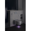 Geberit AquaClean Mera Classic – WC japonais avec extraction des odeurs, séchage à air chaud, douchette intime, abattant soft-close, plaque de recouvrement chromée brillante – Blanc brillant SW87550