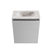 MONDIAZ TURE-DLUX meuble de WC 40 cm Plata. Lavabo EDEN Glace position milieu. Sans trou de robinet. SW1103419