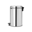 Brabantia NewIcon Pedaalemmer - 20 liter - kunststof binnenemmer - brilliant steel SW1117466