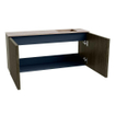 Mondiaz JOYA-DLUX 90cm meuble de salle de bains avec WC - couleur Shadow - Vasque FAYE position Droite Sans trou de robinet couleur Saba. SW1425121
