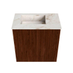 Mondiaz JOYA-DLUX Meuble de salle de bains 40cm - couleur Ruby - Vasque FAYE position Gauche 1 trou de robinet couleur Frappe. SW1423448