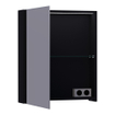 BRAUER Impress Deluxe Armoire de toilette 60x70cm ouvrant sur la gauche MDF Noir mat SW371796