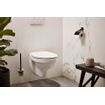 Haceka Aspen Porte-papier toilette avec couvercle Noir mat SW654136