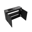 MONDIAZ TURE-DLUX Meuble de toilette 80cm Urban. EDEN lavabo Lava position gauche. Avec 1 trou de robinet. SW1103635