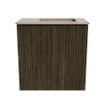 Mondiaz JOYA-DLUX 40cm toiletmeubel - kleur Shadow - Wastafel FAYE positie Rechts Zonder kraangat kleur Arena. SW1424787