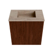 Mondiaz JOYA-DLUX Meuble de toilette 40cm - couleur Ruby - Vasque FAYE position Milieu Sans trou de robinet couleur Saba SW1425570