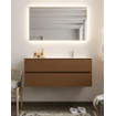 Mondiaz VICA ensemble de meuble de salle de bain - 120cm - meuble sous-vasque repos - 2 tiroirs - lavabo moon droite - 1 trou de robinet - version XL 60cm haut SW1089677