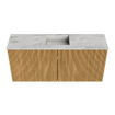 Mondiaz JOYA-DLUX 90cm toiletmeubel - kleur Oak - Wastafel FAYE positie Midden Zonder kraangat kleur Glace. SW1421958