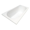 Baignoire duo encastrable Wiesbaden Portus RD 180x80x49cm Acrylique brillant blanc SW75882
