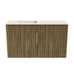 Mondiaz JOYA-DLUX 70cm toiletmeubel - kleur Dusk - Wastafel FAYE positie Links Zonder kraangat kleur Meli. SW1425827