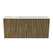 Mondiaz JOYA-DLUX 90cm meuble de salle de bains - couleur Dusk - Vasque FAYE position Gauche Sans trou de robinet couleur Ostra. SW1423398