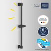 GROHE Vitalio Universal Glijstang - 60cm - mat zwart SW1126762