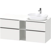 Duravit D-neo Meuble sous vasque 140x55x66.4cm 4 tiroirs Blanc mat SW641281