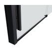 Saniclass Neptune porte coulissante - 140x200cm - fermeture douce - gauche/droite - noir mat SW491386