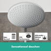 Hansgrohe Crometta S 240 Showerpipe avec robinet thermostatique Ecosmart 1 jet chromé SW73212