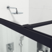 Marenza Bellini Inloopdouche - 140x200cm - veiligheidsglas - helder glas - frame rondom - anti kalk - mat zwart SW238211