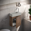 Clou Kaldur toiletrolhouder L-vorm zonder klep rvs geborsteld SW917292