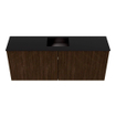 Mondiaz JOYA 100cm toiletmeubel - kleur Walnut - Wastafel FAYE positie Midden 1 kraangat kleur Urban. SW1421332