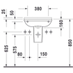 Duravit Starck 3 fontein 50 x 26 cm. wit 0313688