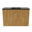 Mondiaz JOYA 60cm toiletmeubel - kleur Oak - Wastafel FAYE positie Midden 1 kraangat kleur Urban. SW1421168