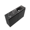 MONDIAZ TURE-DLUX Meuble de toilettes 80 cm Urban. EDEN lavabo Lava position droite. Sans trou de robinet. SW1103637