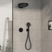 Hansgrohe Showerselect Comfort S thermostatique encastrable - 2 fonctions - combinaison de sécurité applicable bain/remplissage - noir mat SW917949
