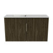 Mondiaz JOYA-DLUX 70cm toiletmeubel - kleur Shadow - Wastafel FAYE positie Links 1 kraangat kleur Opalo. SW1422935